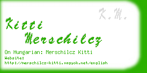 kitti merschilcz business card